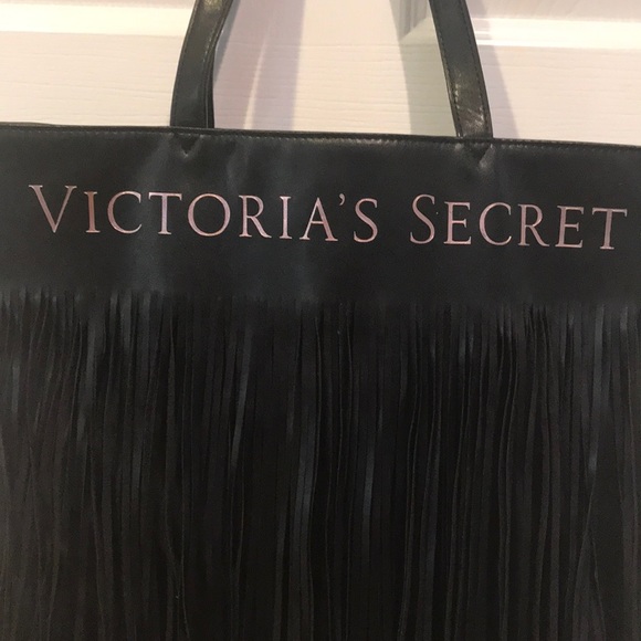 Victoria’s Secret black fringe tote - Picture 4 of 8